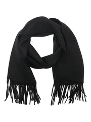 fringed wool scarf