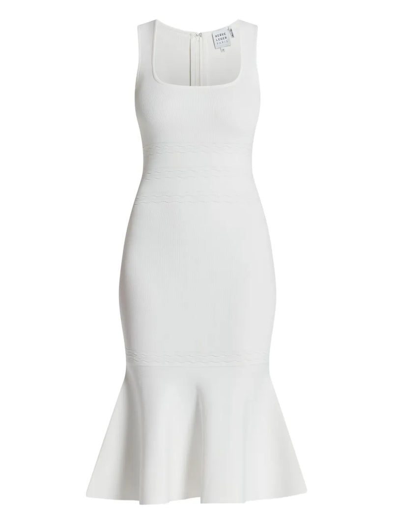 Camille square-neck midi dress