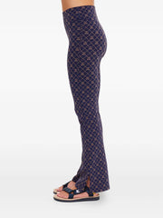 Ezra geometric-print trousers