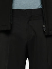 pleated cuffed trousers
