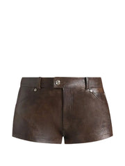 Samia textured mini shorts