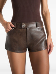 Samia textured mini shorts