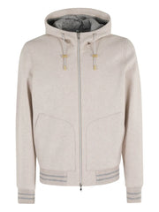 hooded wool jacket