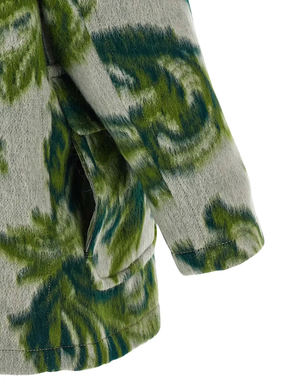 patterned toggle coat