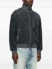 suede bomber jacket