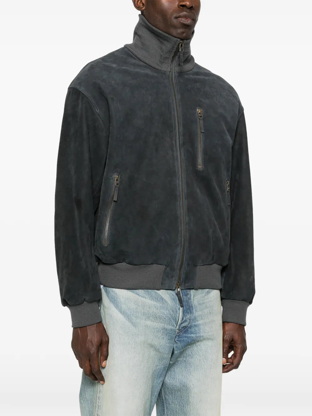 suede bomber jacket