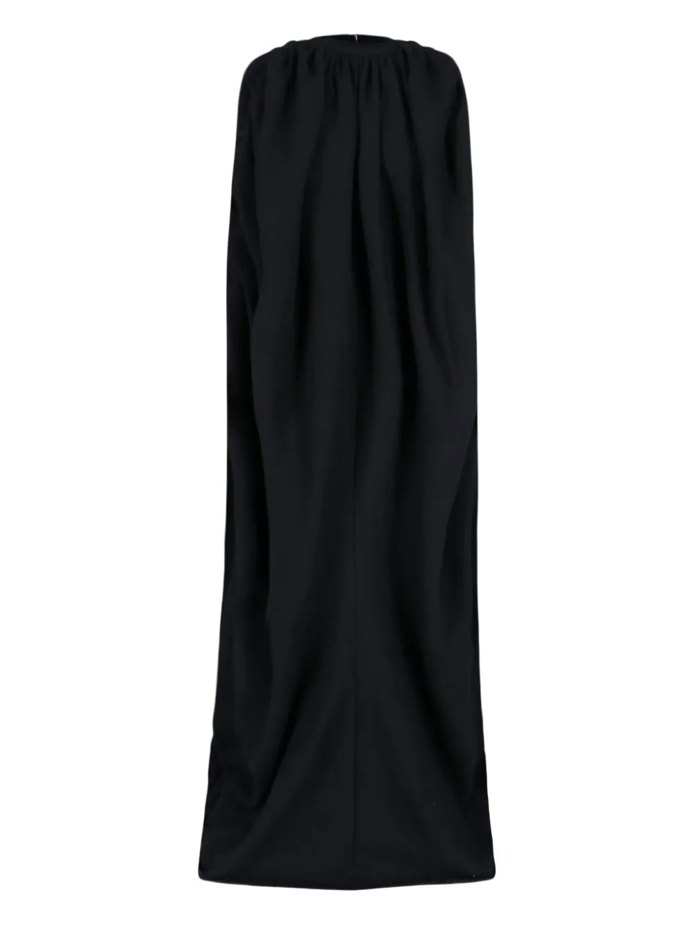 draped neckline maxi dress