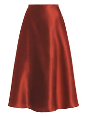 Silk Midi Skirt