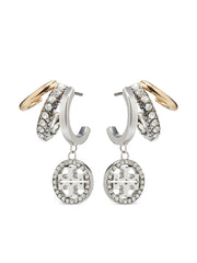 pave triple hoop earrings