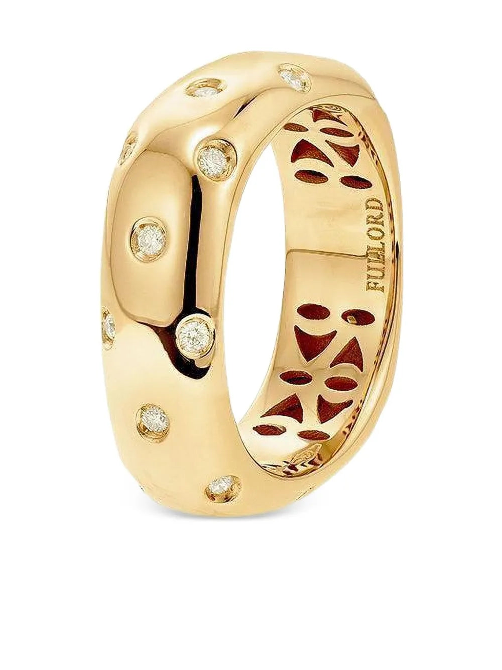 18K yellow gold Ghost Belt diamond ring
