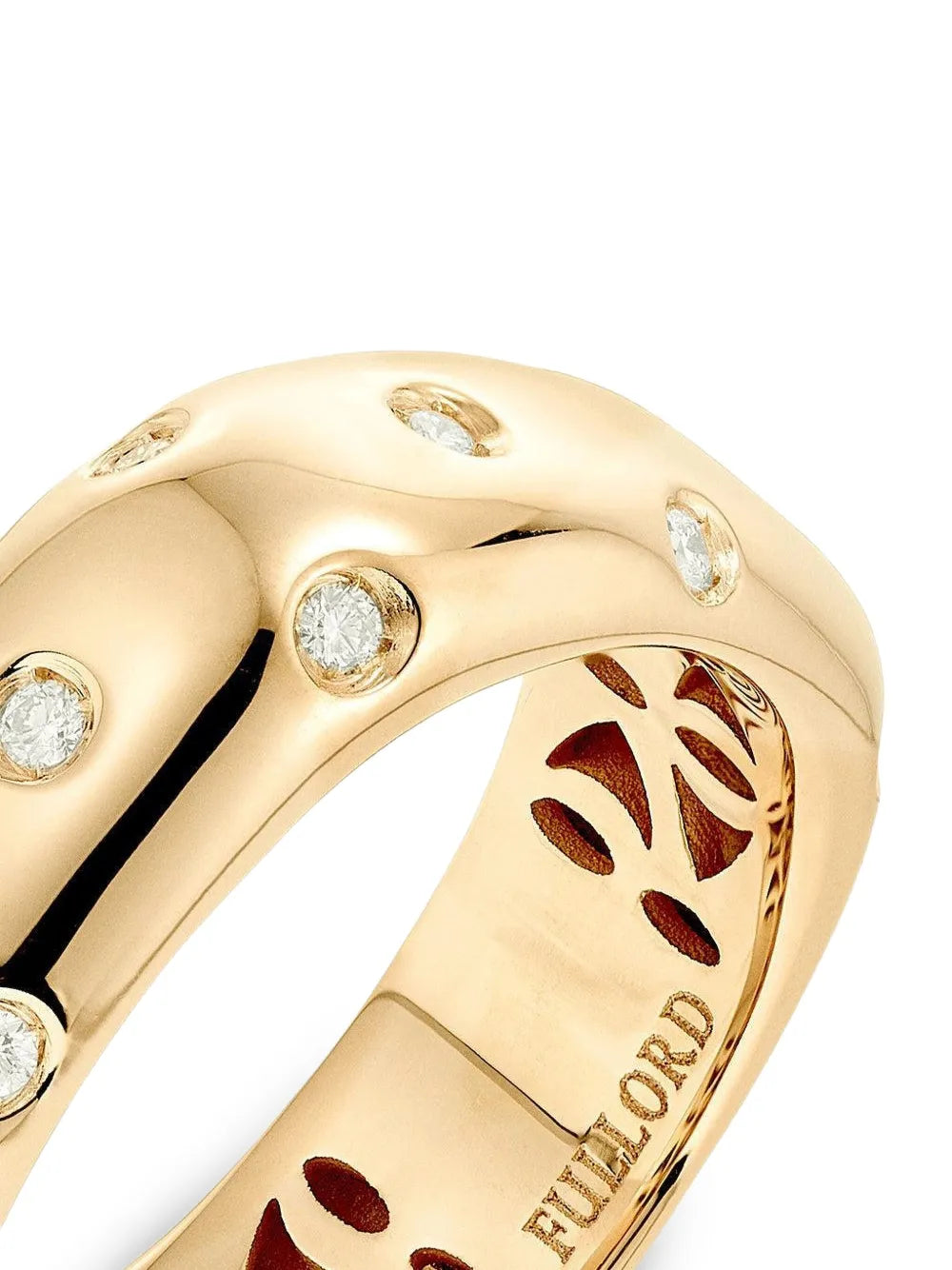 18K yellow gold Ghost Belt diamond ring