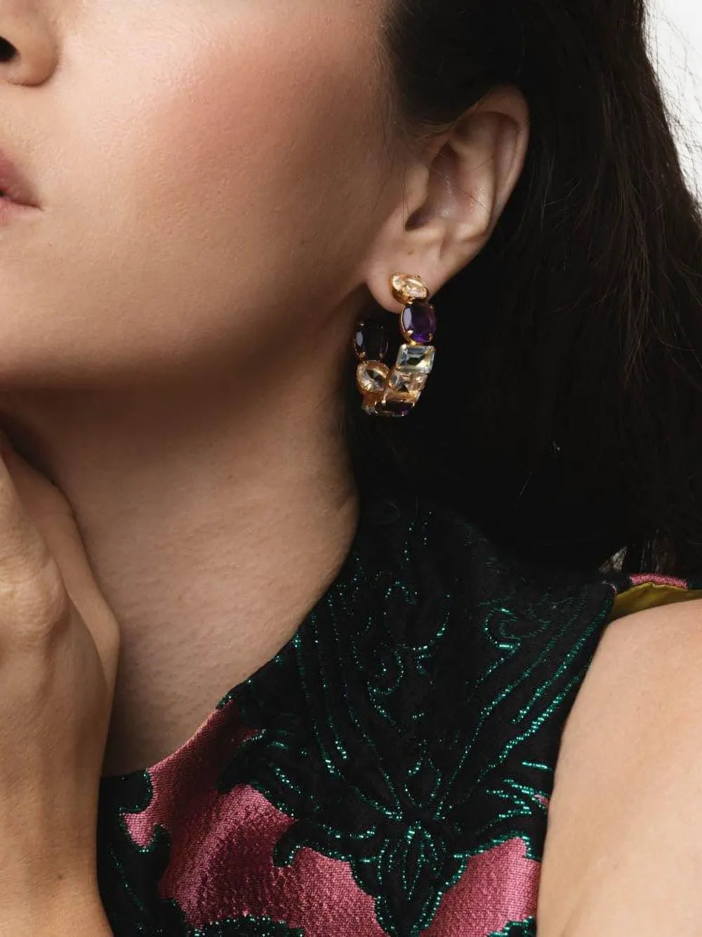hoop earrings