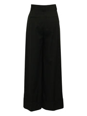 wide-leg tailored trousers
