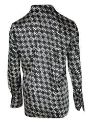 chain-print shirt