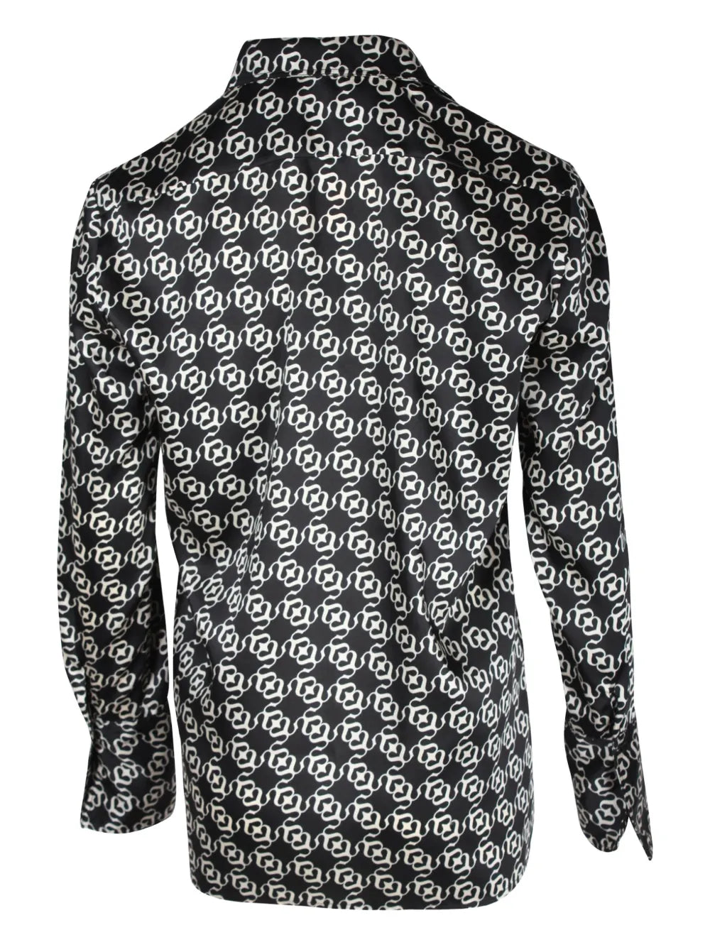 chain-print shirt