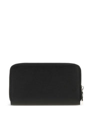 zip-around leather wallet