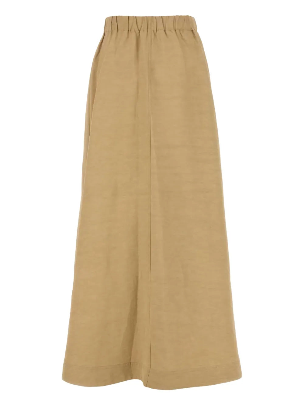 pleated A-line skirt