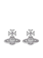 Orb cross earrings