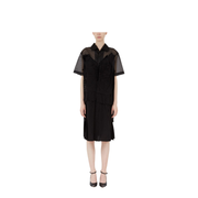 Black Mesh Design Dress