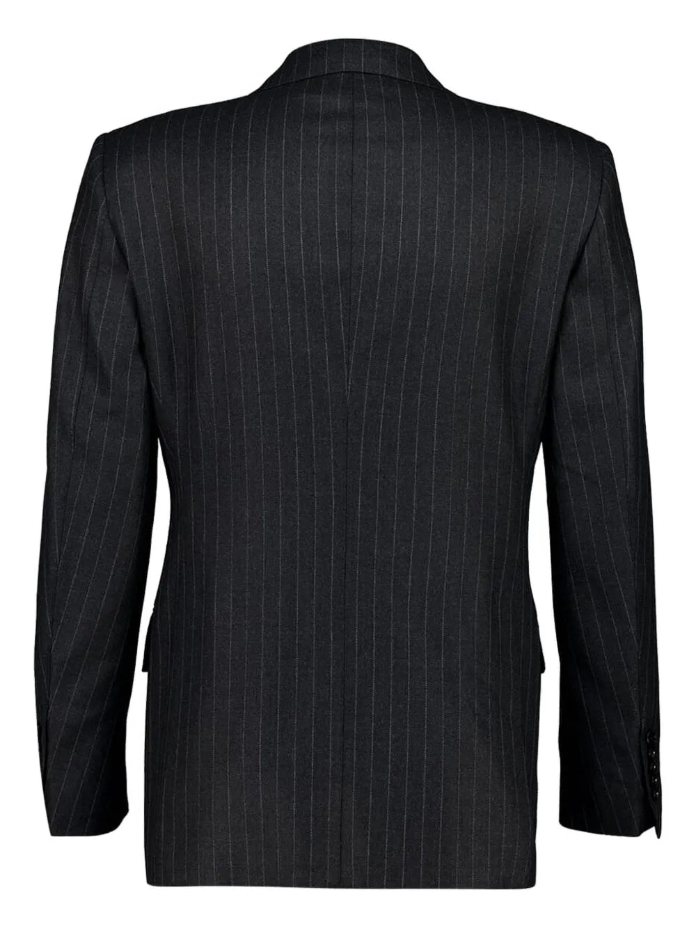 pinstripe single-breasted blazer