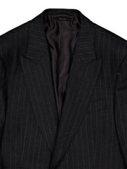 pinstripe single-breasted blazer
