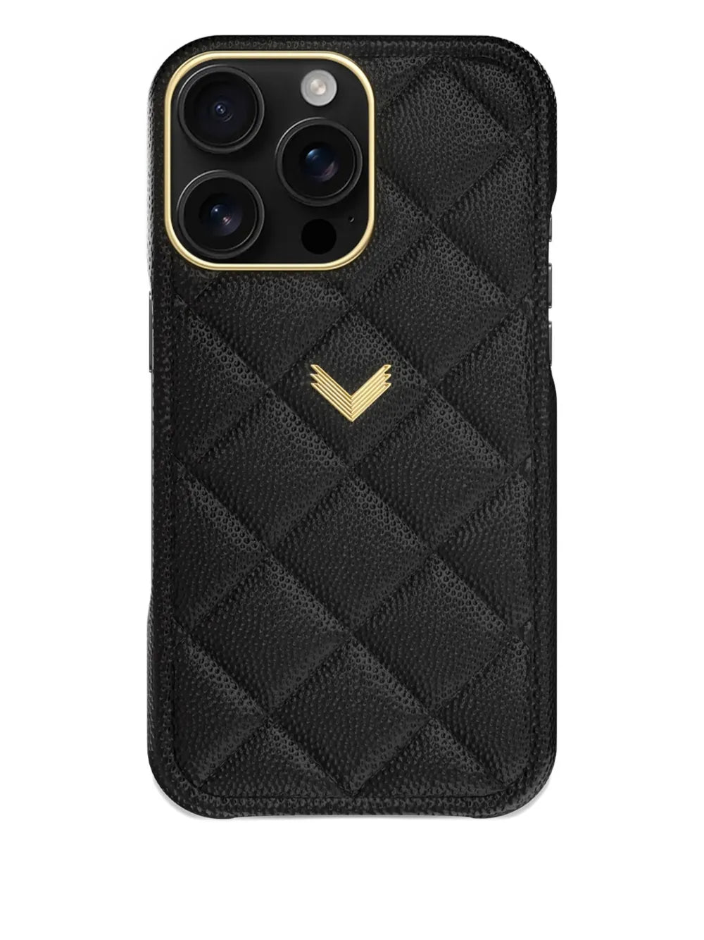 quilted leather iPhone 16 case