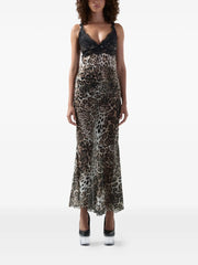 lace leopard dress