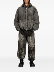 x Thug Club hooded denim jacket