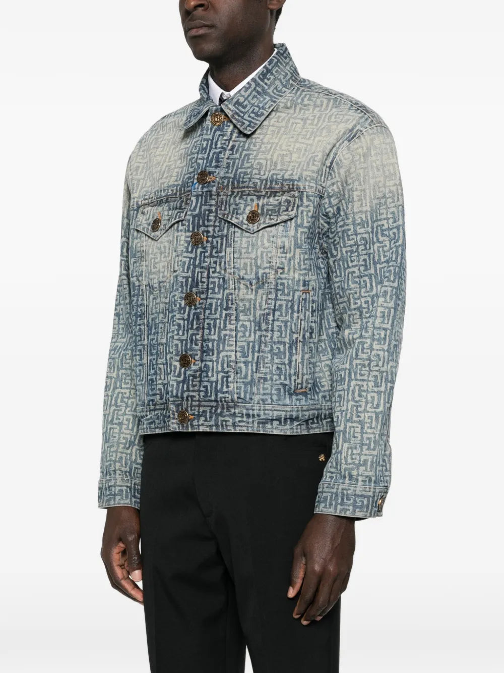 monogram denim jacket