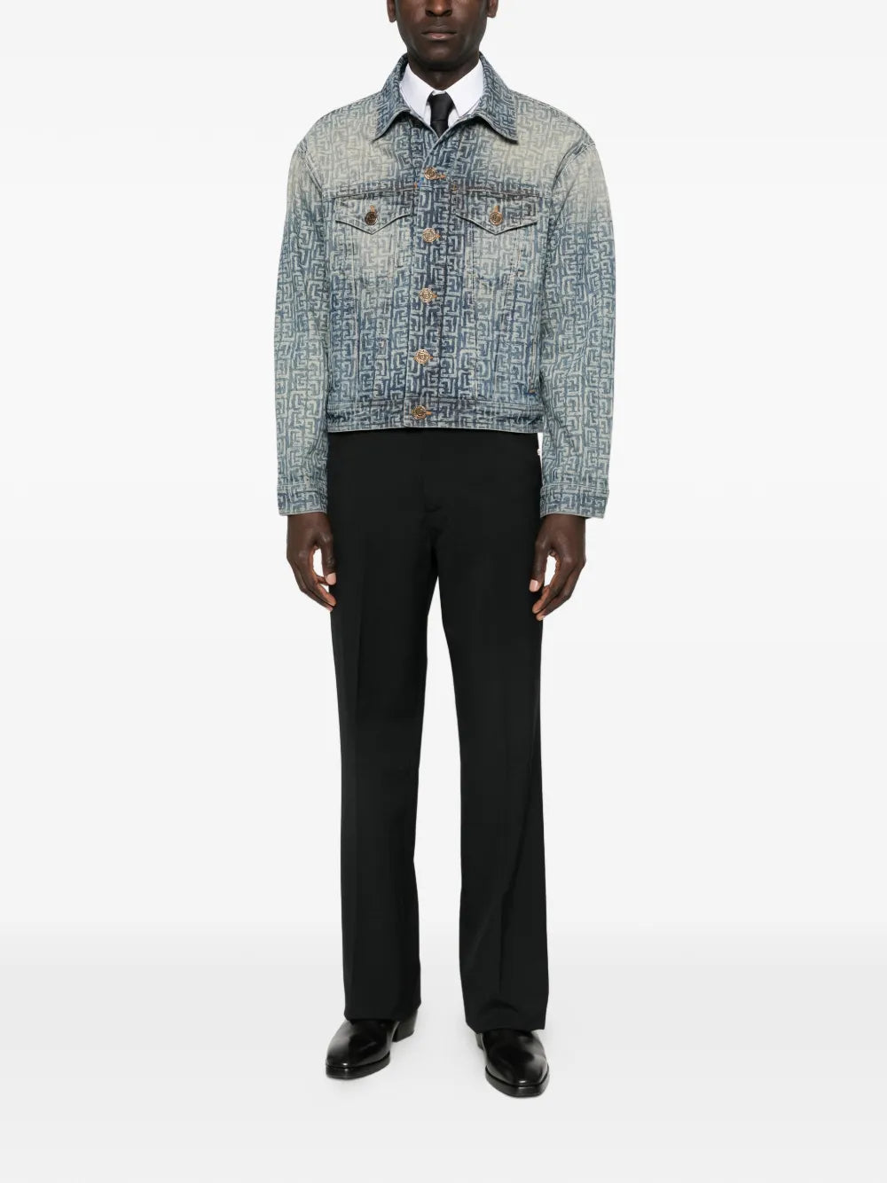 monogram denim jacket