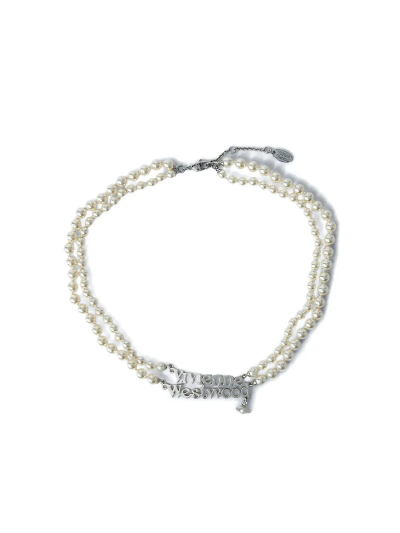 double-pearl orb necklace