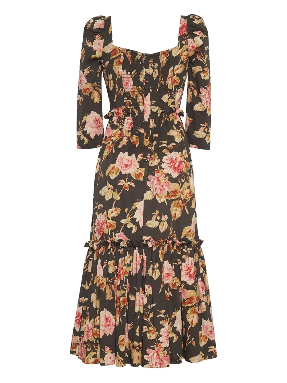 floral-print tiered dress