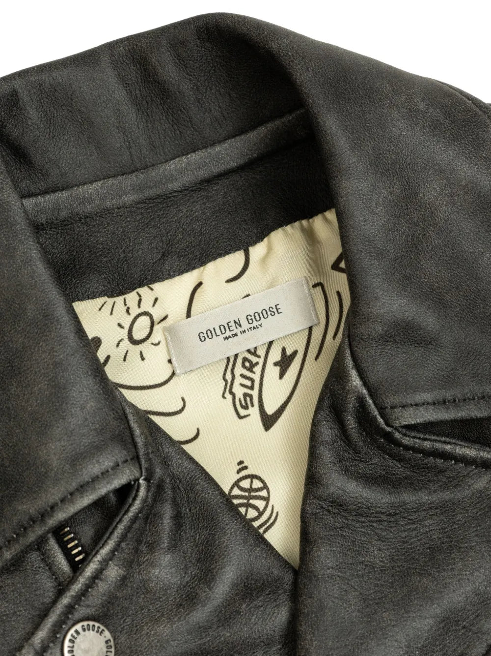 leather biker jacket