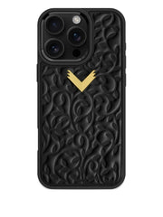 floral-embossed iPhone 16 Pro phone case