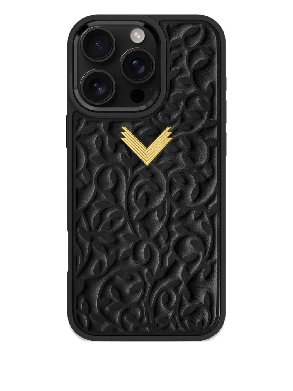 floral-embossed iPhone 16 Pro phone case