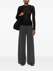 Wool Wide-Leg Trousers