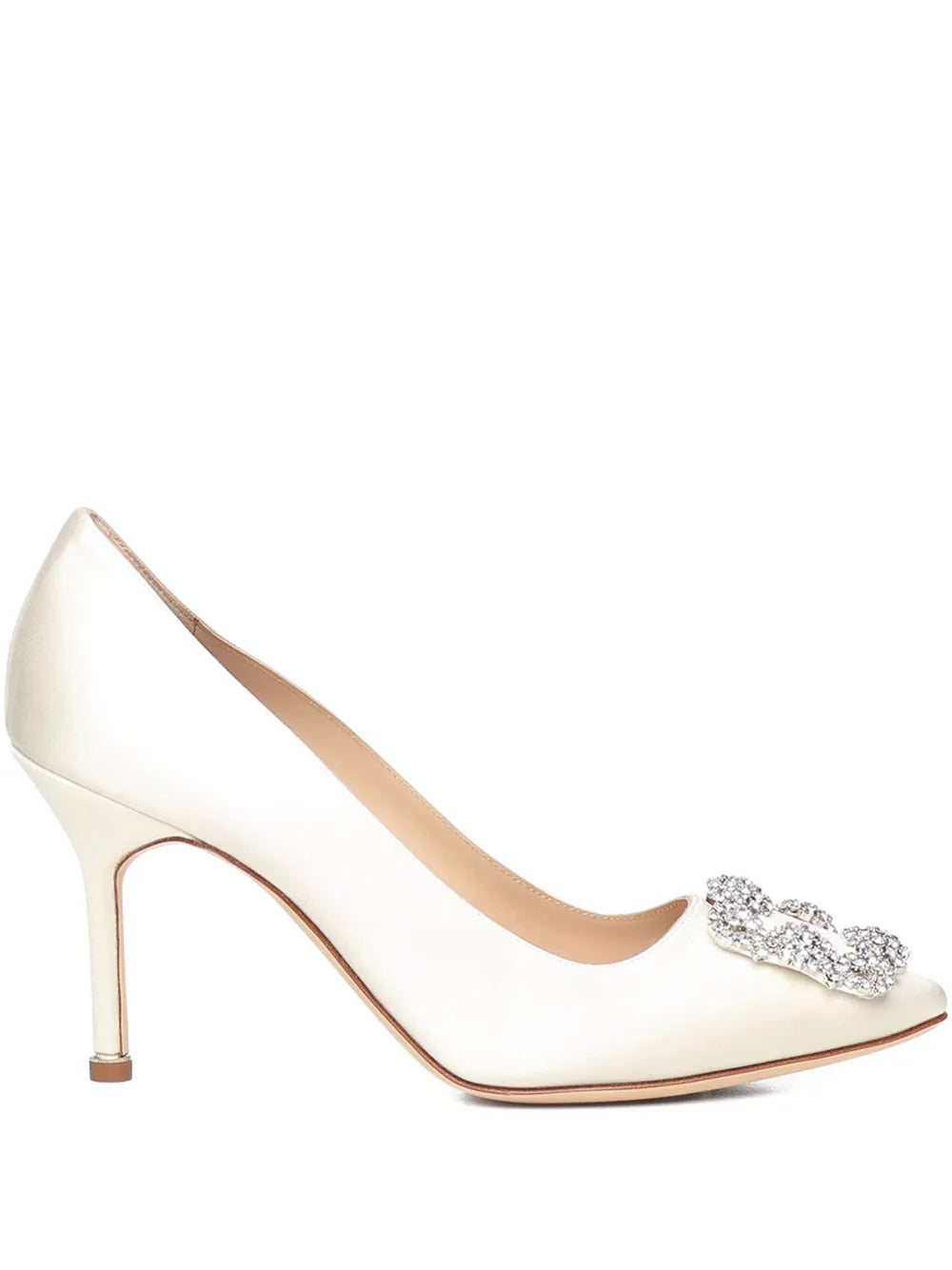 crystal-embellished heel pumps