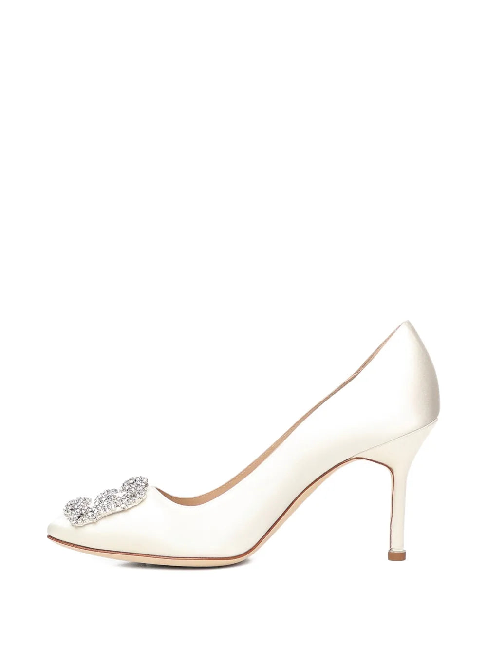 crystal-embellished heel pumps