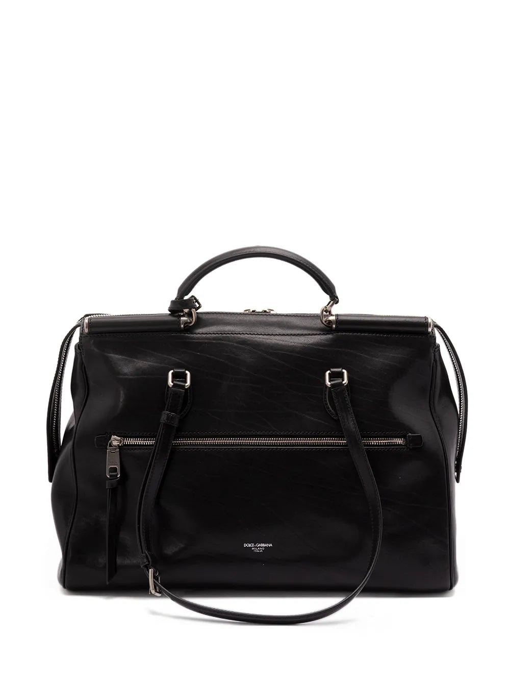 Vittoria zip-top leather luggage