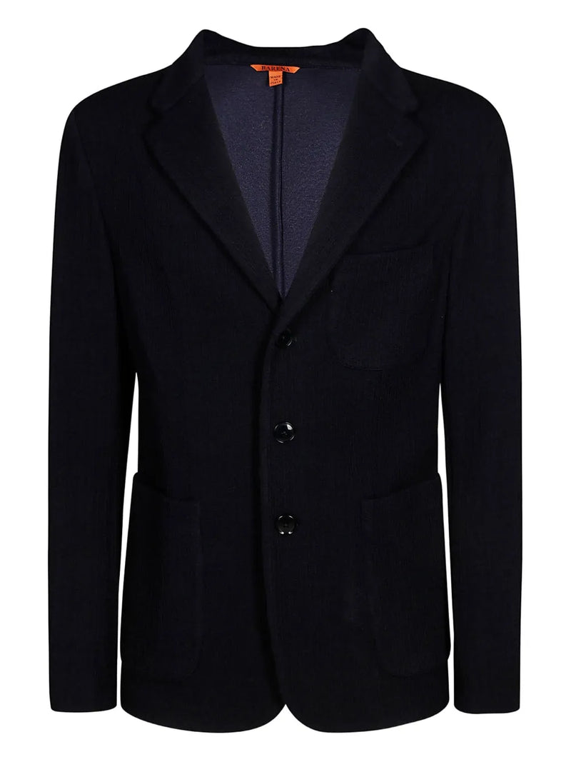 button-closure patch-pocket jacket