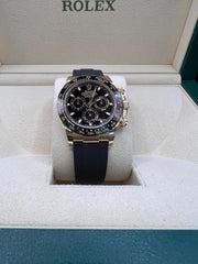 Rolex | Daytona | 116518 | Yellow gold | 40 mm | Rubber | Black | Automatic