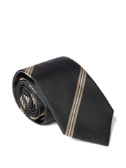 striped silk tie