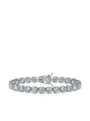 14K white gold diamond tennis bracelet