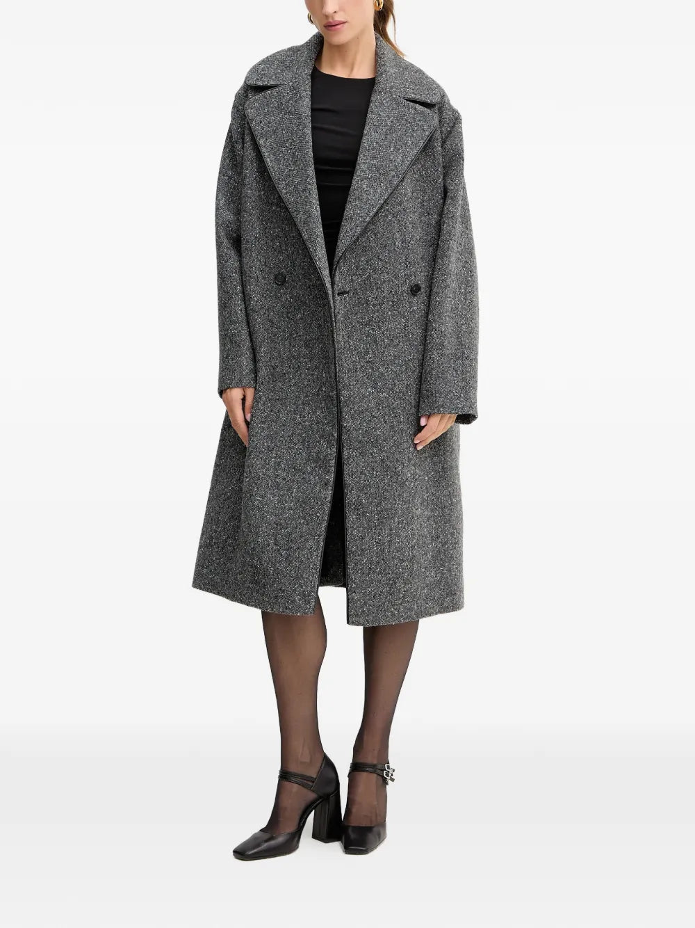 belted double-breasted coat