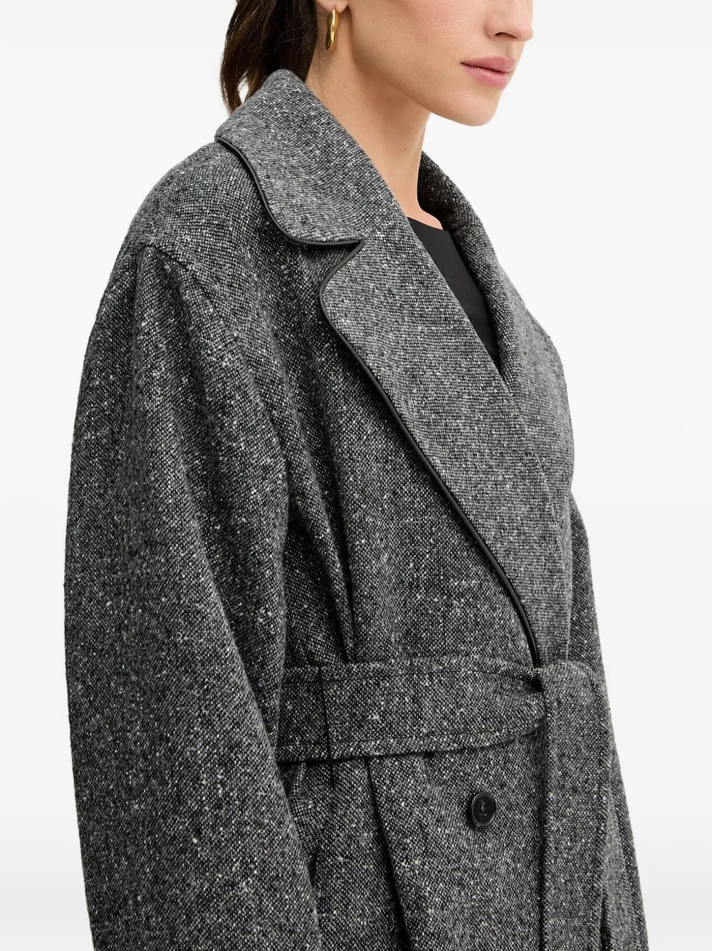 belted double-breasted coat