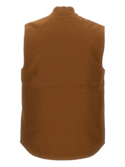 cotton zip-up gilet