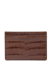 crocodile-embossed card holder