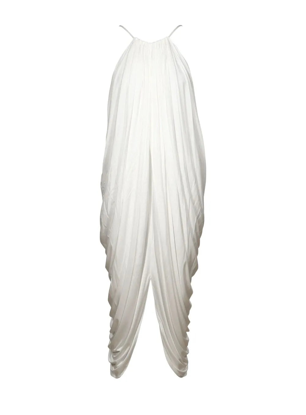 draped midi dress