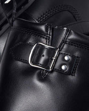 Anistone Hi Leather Biker Boots - Black - Mens