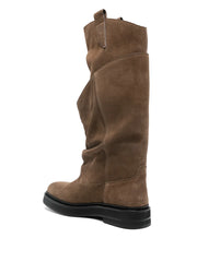 Robin Passeggiata suede knee-high boots